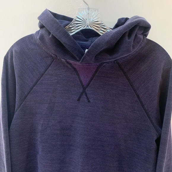 Lululemon Heathered Purple Cropped Hoodie High Low Hem Tencel Lyocell 6 - Picture 8 of 9